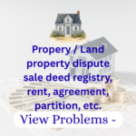 property dispure sale deed registry etc